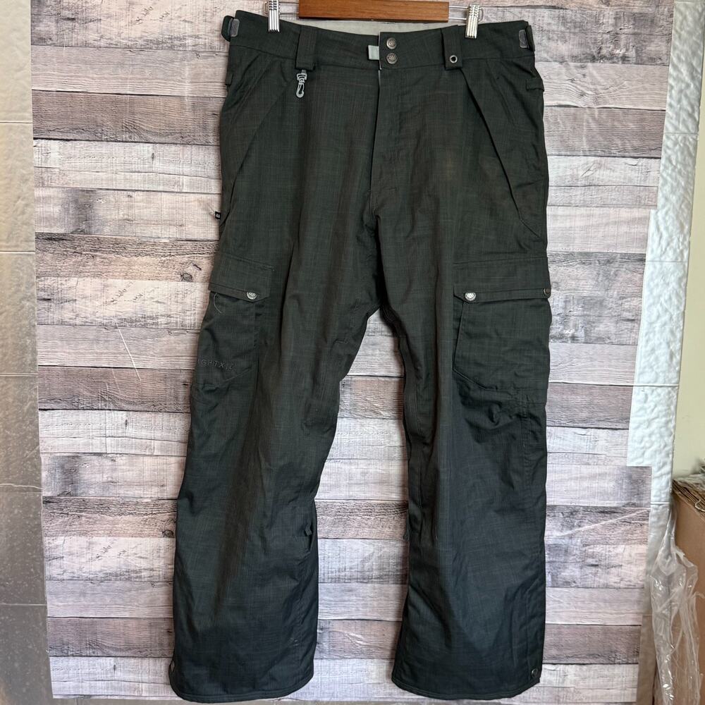 686 Cargo Snow Pants Insulated Mens XL Gray Water Proof Ski SnowBoarding